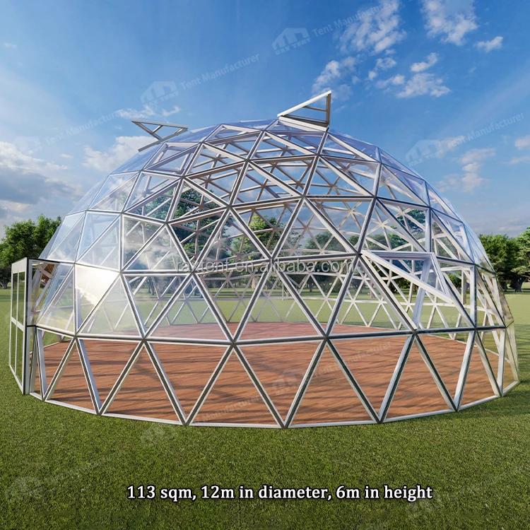 12m Multifunctional Glass Igloo Dome House For Outdoor Use In All ...