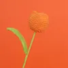 ทิวลิปสีส้มไขมันเดี่ยวใหญ่