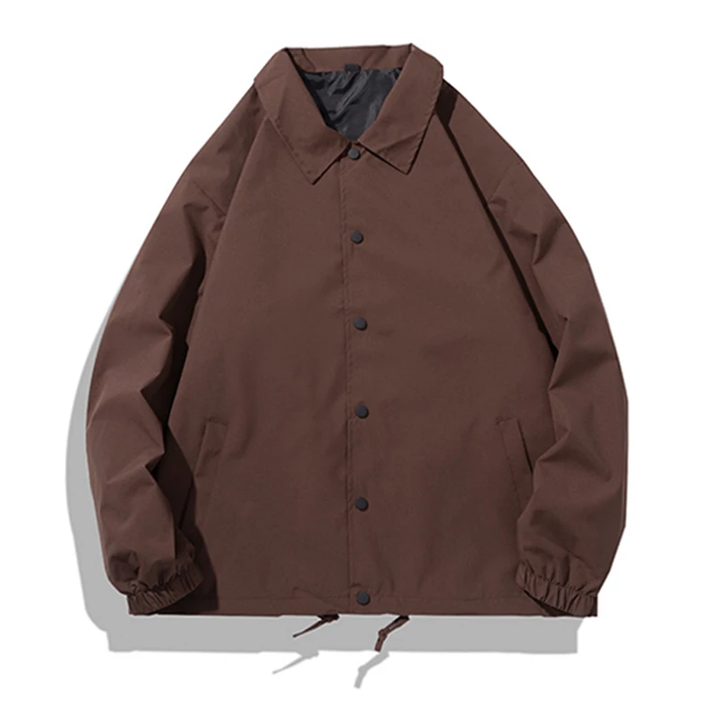 Blank es Jacket Leisure Outer Clothing Spring Windbreaker Lapel Collar Man's Jackets mens_voghion.com