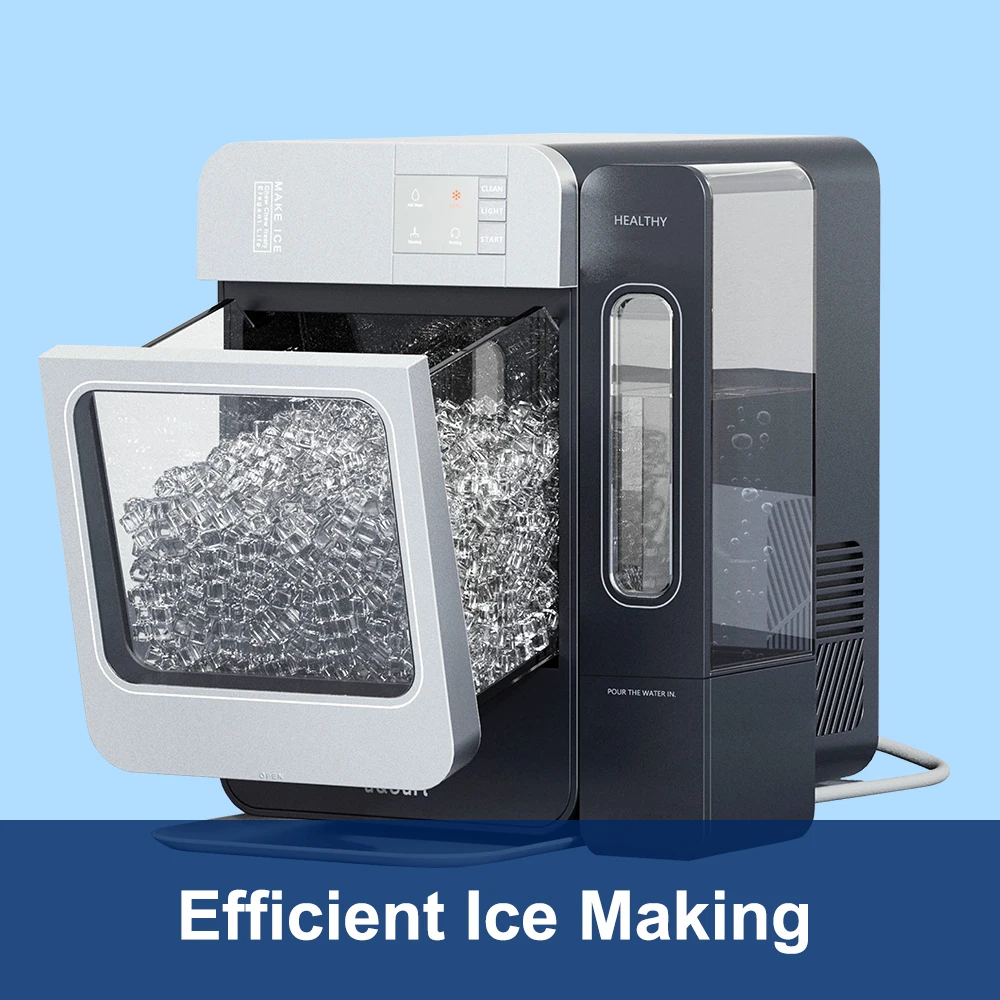 Ic1501 Aquart Household Nugget Ice Maker With Thick Insulation Portable ...