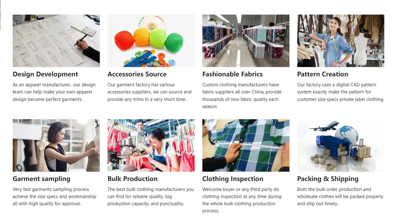 Oem Clothing Manufacturer High Quality Garment Custom Make Own Brand