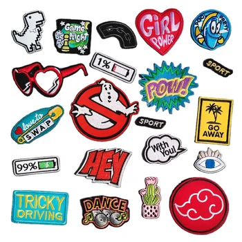 DIY Patches Embroidery Badge Applique Clothes Ironing Clothing Sewing Supplies Decorative Badges broderie bordado