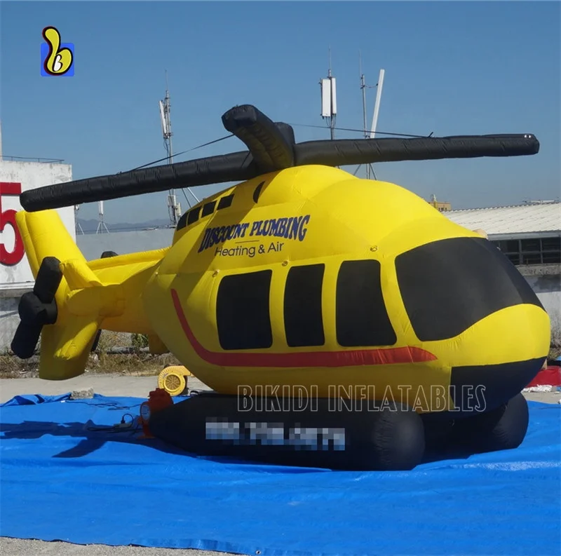 Huge PVC Inflatable Helicopter Model for Advertising