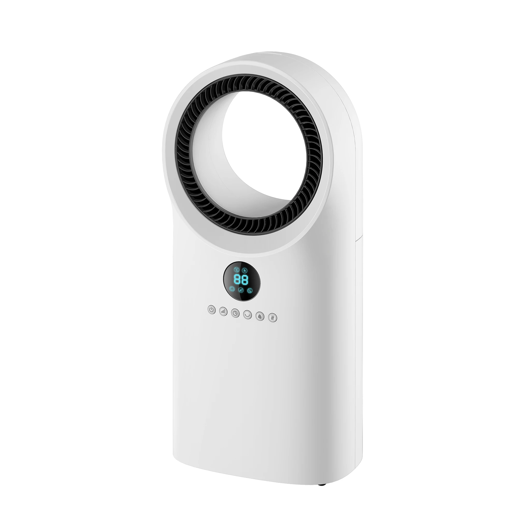 New Arrival 5l 4 Speed Portable Table Bladeless Fan Air Cooler With Led