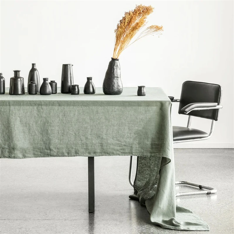 100% льняная скатерть для отеля 140x140