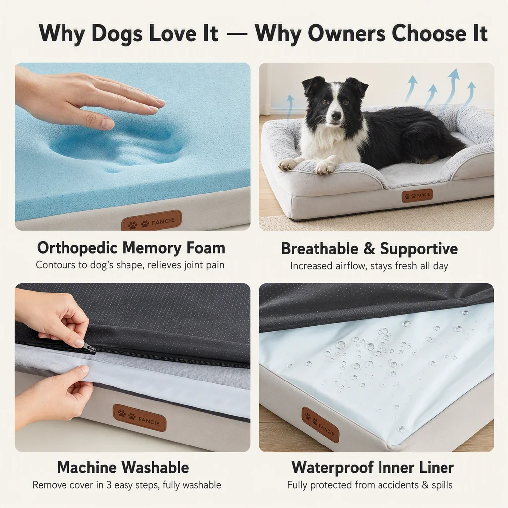Slow Rebound Memory Foam Pet Bed — Product details 6