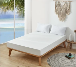 100% Polyester Cooling Gel Mattress Protector with Waterproof Bed Cover for Hot Weather Plain Style