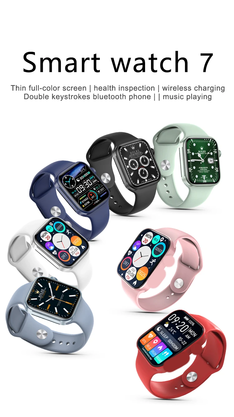 
 Часы N76 серии 7 с беспроводным зарядным устройством, Смарт-часы с экраном 1,75 дюйма для мужчин и женщин, Смарт-часы с телефонным звонком серии 7 2021 PK W66 HW22 Pro  