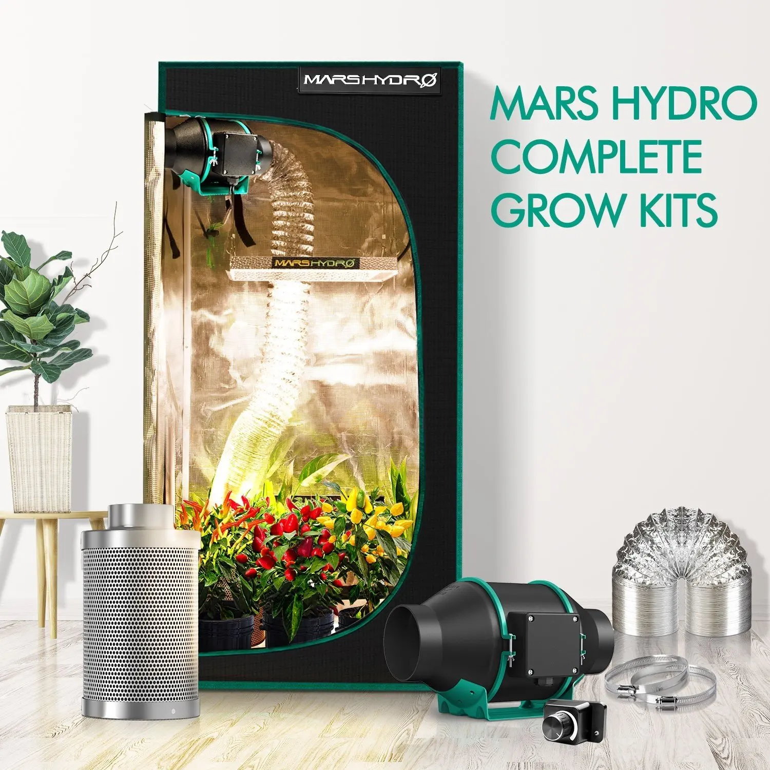 Mars hydro ts. Mars Hydro TS 1000. Hydro grow 2x5л. Лампа Марс гидро для рассады. Mars Hydro 4 6 Ventilation inline Fan Carbon Filter Duct Combo grow Tent Kit.