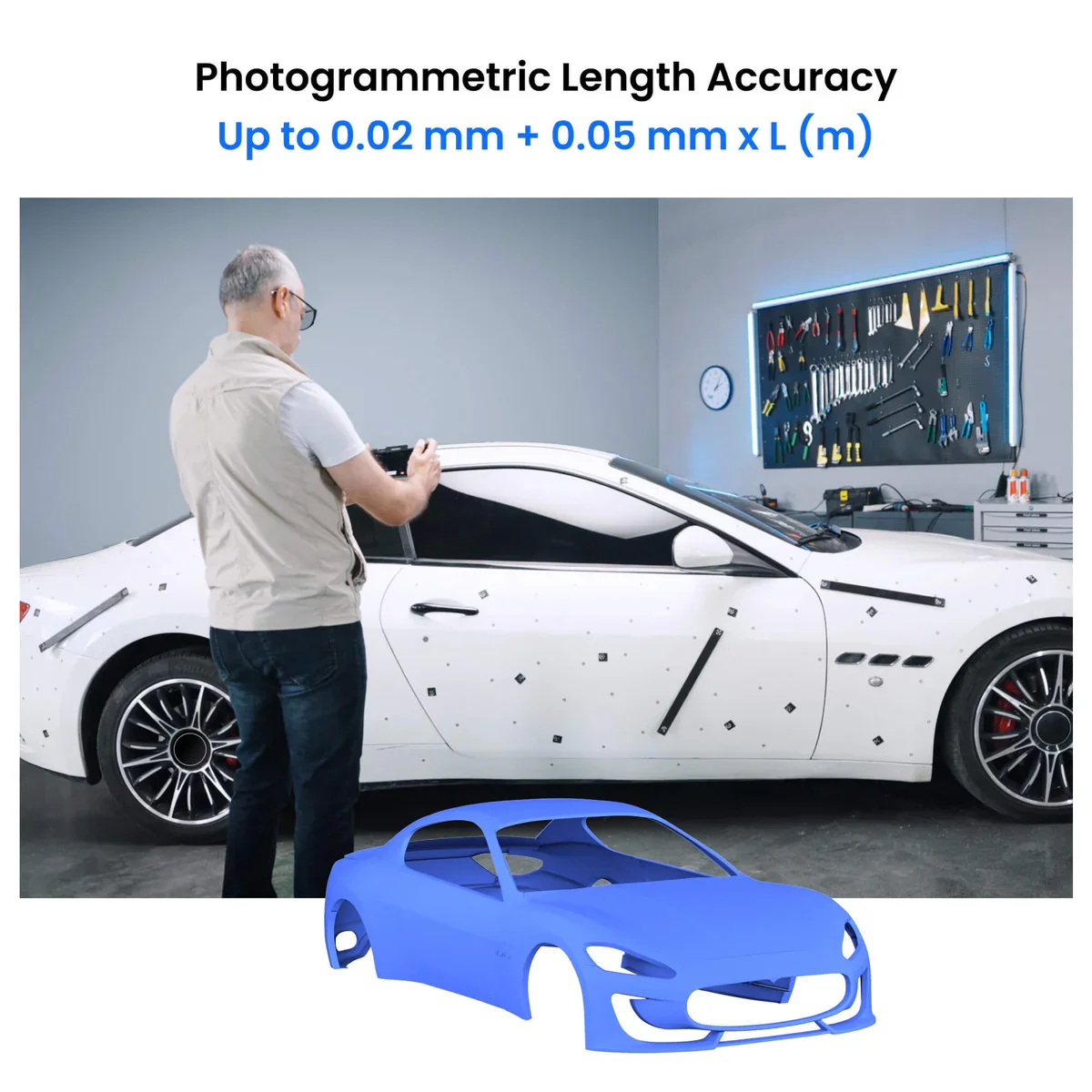 Revopoint MIRACO Plus Handheld 3D Scanner With Photogrammetry up to 0.02mm Precision Full-Color Scan for 3D Printer