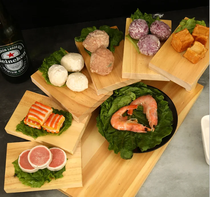 Sushi Serving Tray Creative Rotating Steps Stairs Meat Plate Sushi Sashimi Serving Plate for Restaurant Home