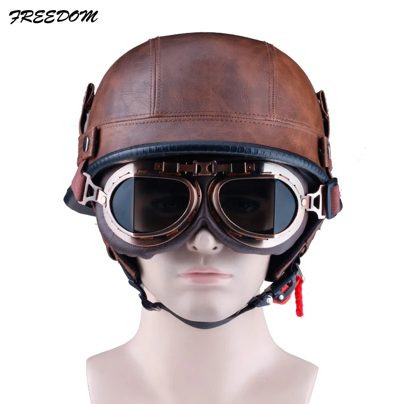 brown german motorcycle helmet Leather Half take a tape measure just above your eyebrow around your head just at the top of your ears German Helmet Vintage Leather Helmets