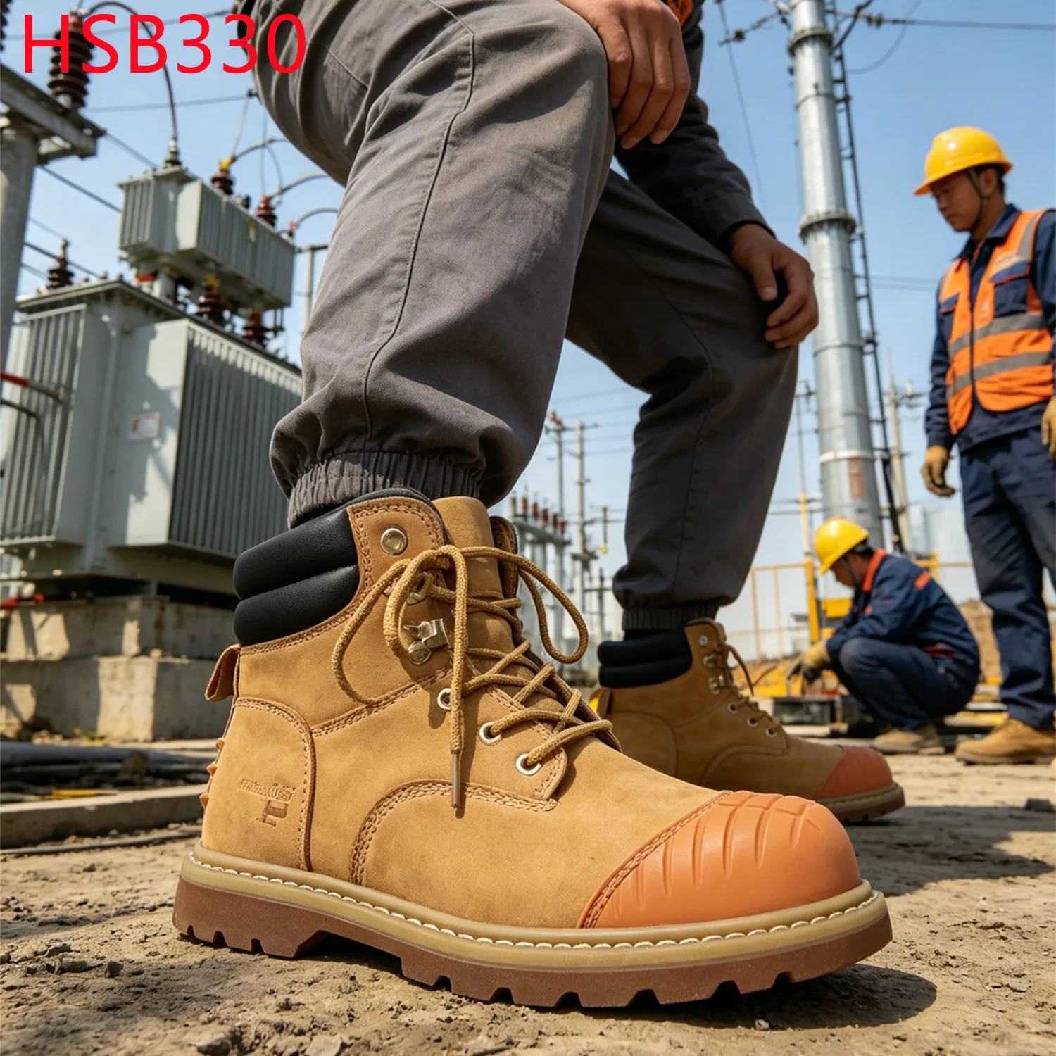 YYR,Metal Workshop Anti-moist Goodyear Technology S3 Safety Boots Loading Dock Anti-kick Rubber Patches Security Footwear HSB330