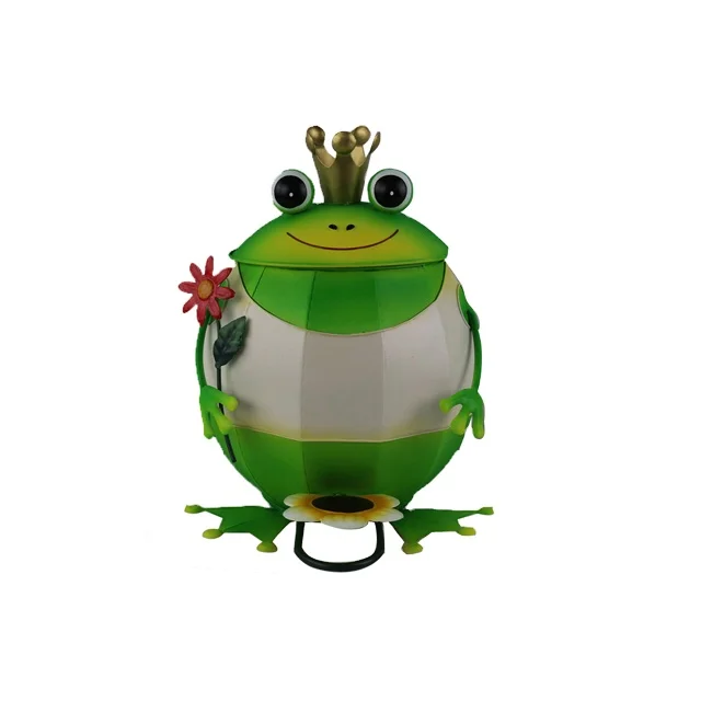 Latest Design Functional Frog Metal Trash Can