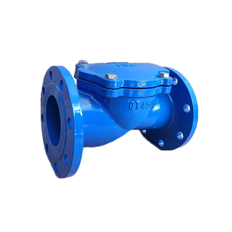 DN100 PN16 Cast Iron Rubber Flapper Type Manual Non Return Check Valve for Water ASIN Product