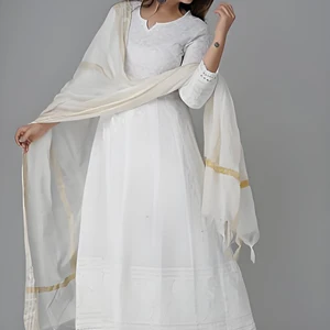 Cotton Anarkali Indian Kurti for Women Summer Dress Kurta Pant with Dupatta Set Pakistani Kurta