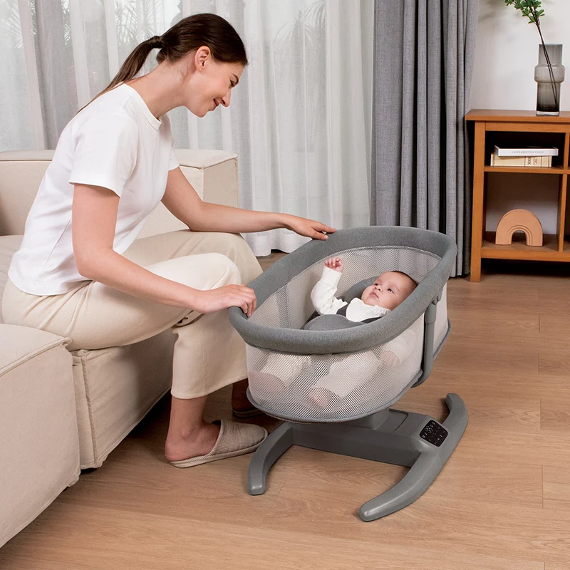 Factory Direct Supply Swing in Different Directions Baby Swings Crib Automatic Baby Cradle Bassinet for Infants