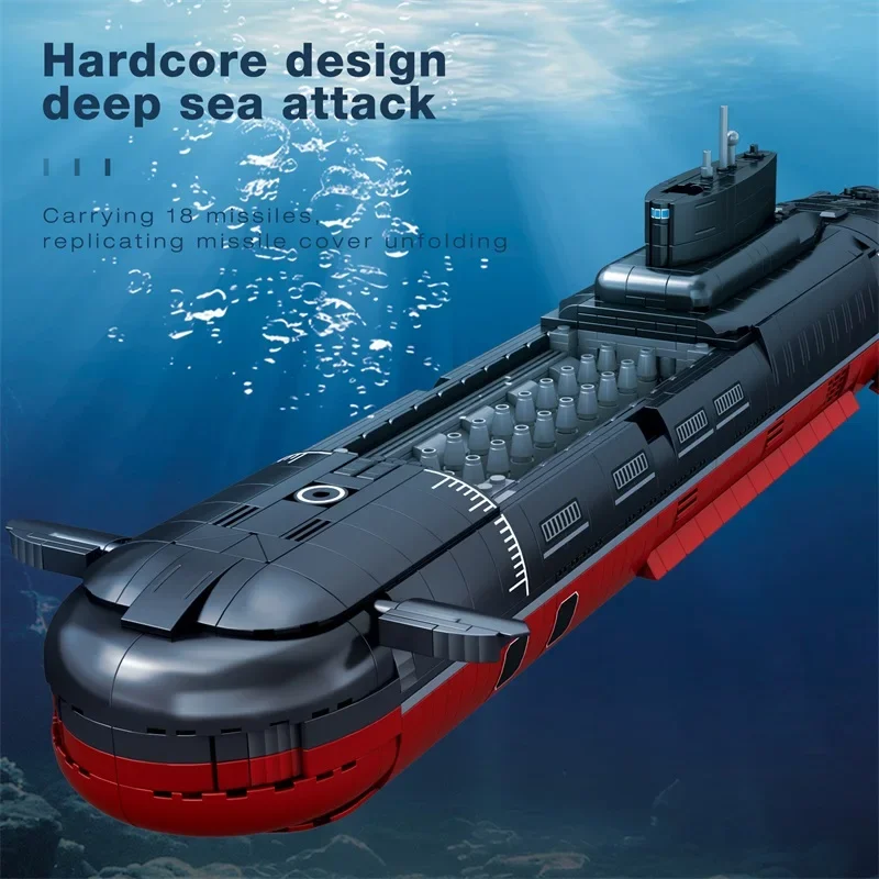 Reobrix 33048 Military Missile Submarine Model - 2895pcs Building