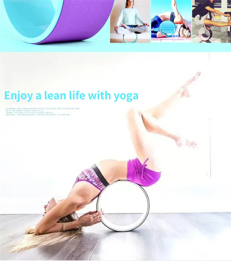 Hot Sale Yoga Accessories ABS wheel Fitness Gym Exercise Eco friendly TPE Yoga Wheel