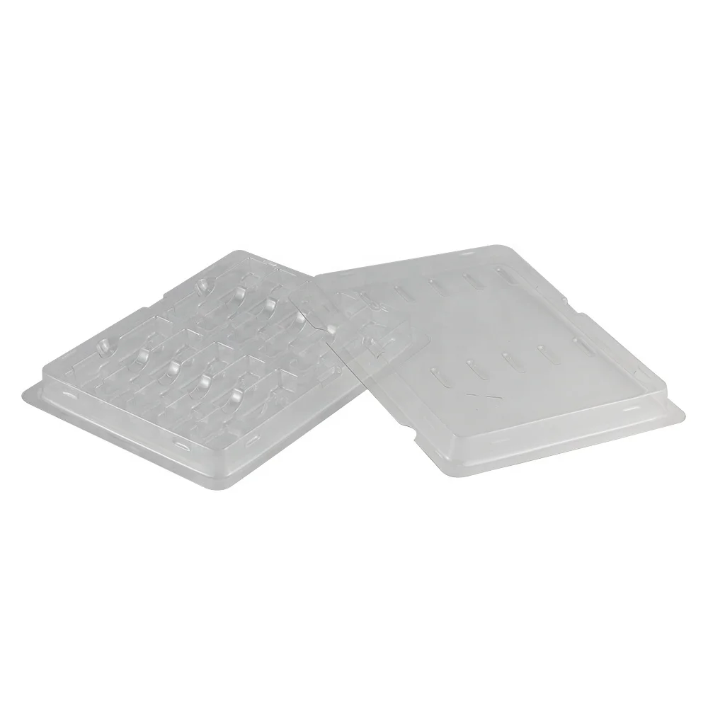 Optical Module Vacuum Formed Clear Blister Plastic Tray