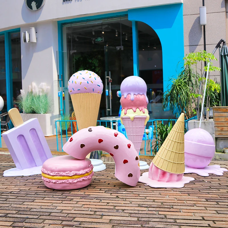 店舗ウィンドウディスプレイ キャンディランド 小道具 ファイバー