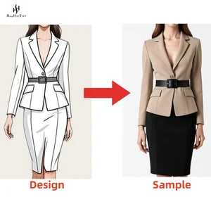 ODM Customize Draping Perfect Fit and Shape Tailoring Services Women Suits Ladies Blazers Ladies Women Corporate Suit Custom
