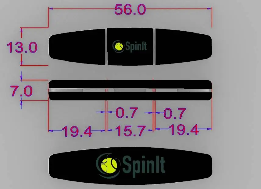 Customized Shape Logo High Quality Soft Tennis Racquet Vibration