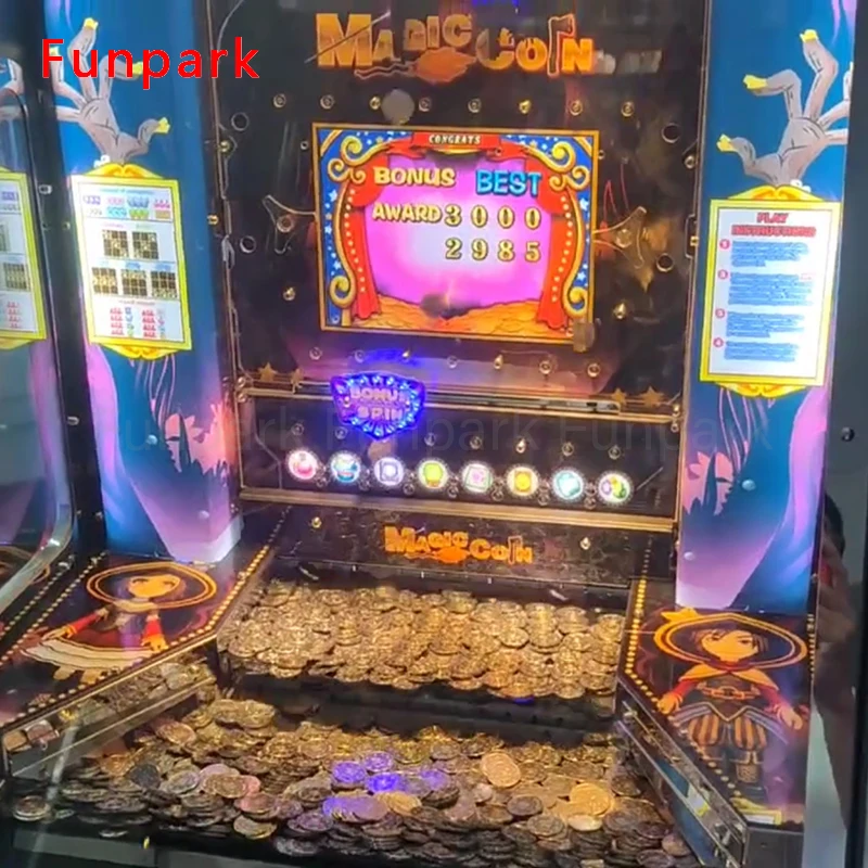 Funpark Win Lottery Arcade Game Machine Professionally Made Indoor Adult Metal Coin Pusher for Sale for Amusement Center details