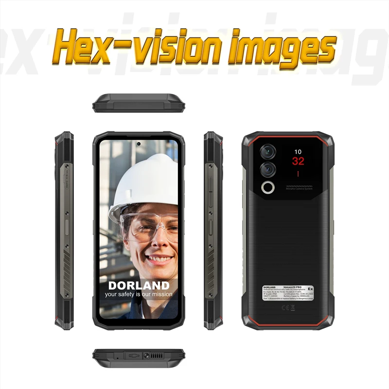 Unlocked Smart Phone IP68 Waterproof Dust & Shock Proof Explosion & Intrinsically Safe Rugged Tough LTE Cellular