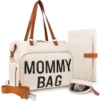 Haoen Customized Portable Large Capacity Mummy Baby Backpack Diaper Bag Waterproof Maternity Bag