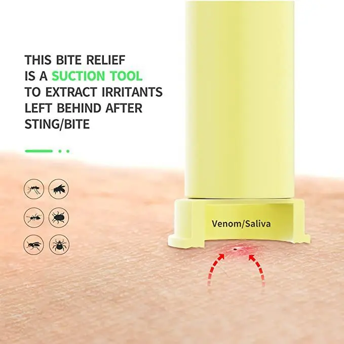 Bug Bite Vacuum Remover Suction Extractor Mosquito Bite Helper After Tool Itch Relief Mosquito Bite Suction Tool