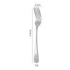 Natural-colored dinner fork