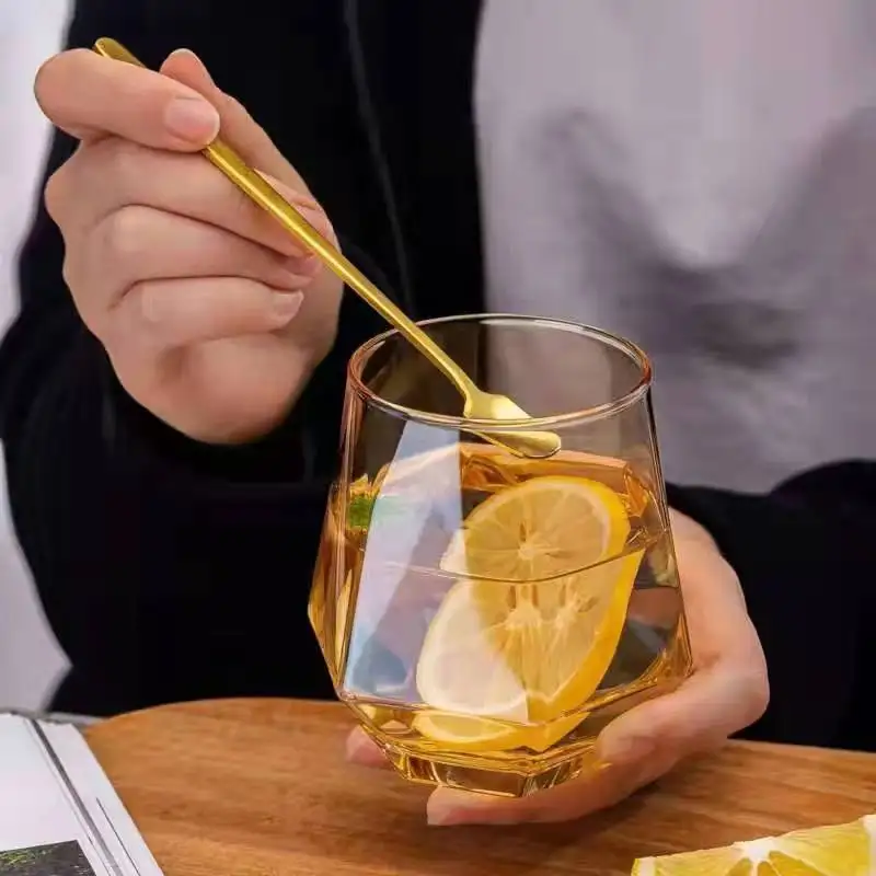 Цветная стеклянная чашка под заказ, стеклянная чашка highball, стеклянная посуда для ресторана, стеклянные стаканы для питья, бокалы для сока