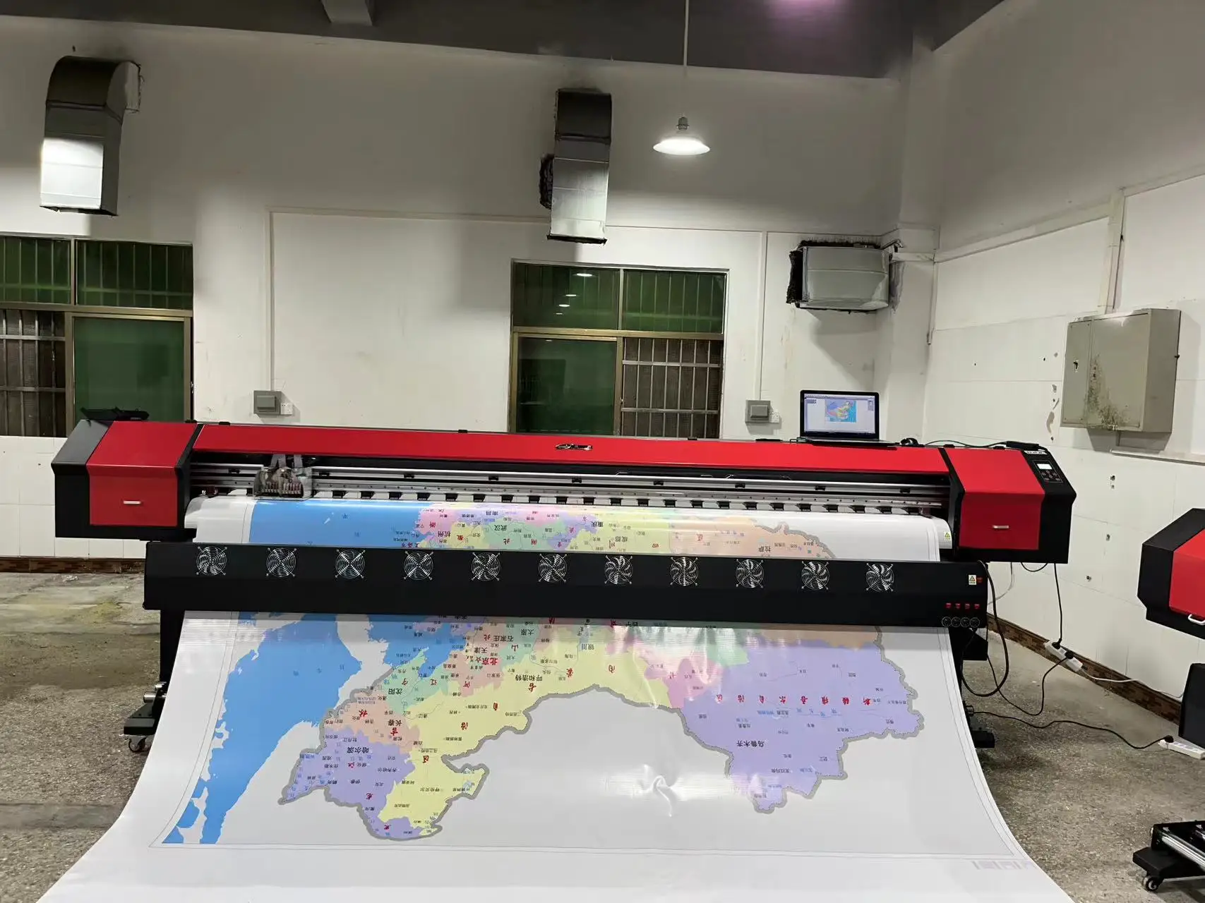 Wide Format Eco Solvent Inkjet Printer 1.3m 1.6m 1.8m 2.5m 3.2m With 1 or 2 XP600 Printheads for Signage Banner Sticker Printing manufacture