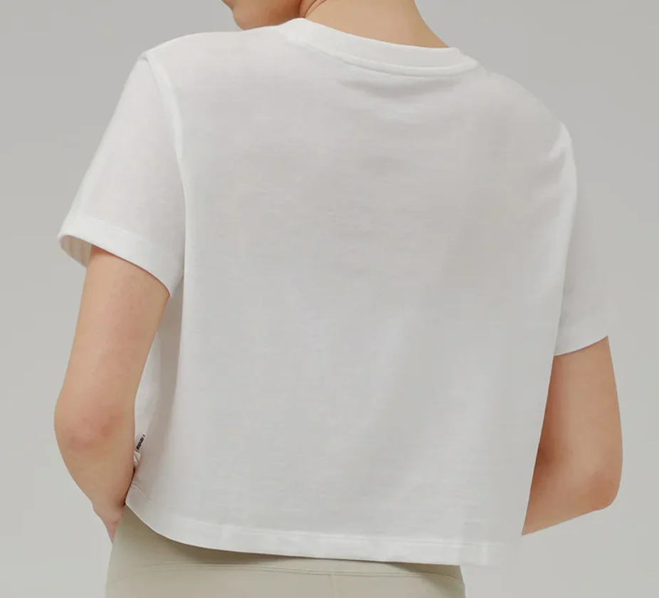 Custom Photo Gifts Image Crewneck Cropped T-shirt Women Crop Top Blank Summer Tee Oversized Cropped Tshirt