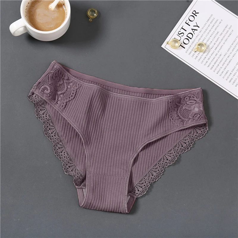 finetoo women solid cotton panties comfort
