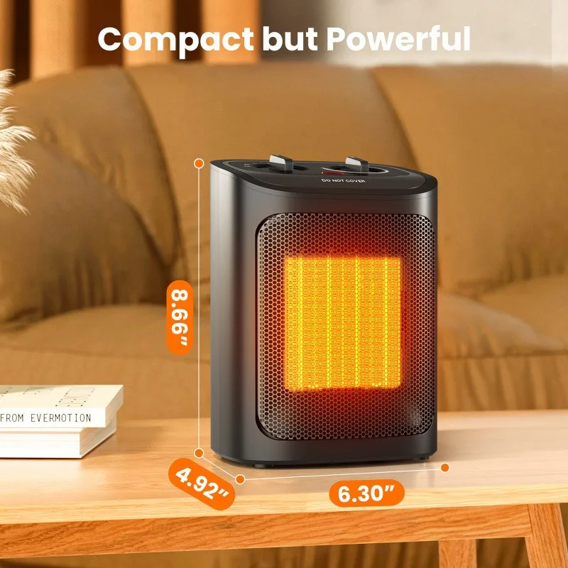 Desktop Electric Heater, Portable, Plastic - detail 10