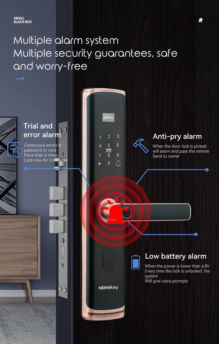 Tuya App Ttlock Wifi Keyless Digital Biometric Fingerprint Door Lock ...