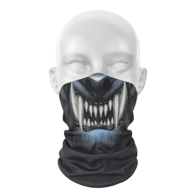 Custom Logo Design Face Neck Gaiter Mask Non Slip Light Breathable Tube Fabric Bandana for Sun Wind Dust Protection