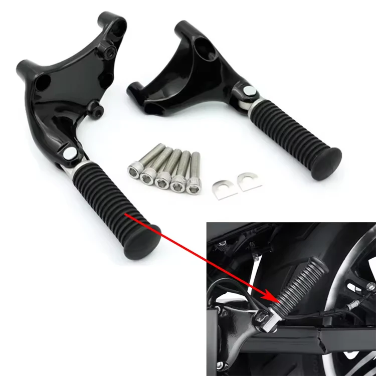 Factory Custom Motorcycle Footrest with Side Stand for Harley Sportster Iron 883 1200 XL 48 72 SuperLow Custom