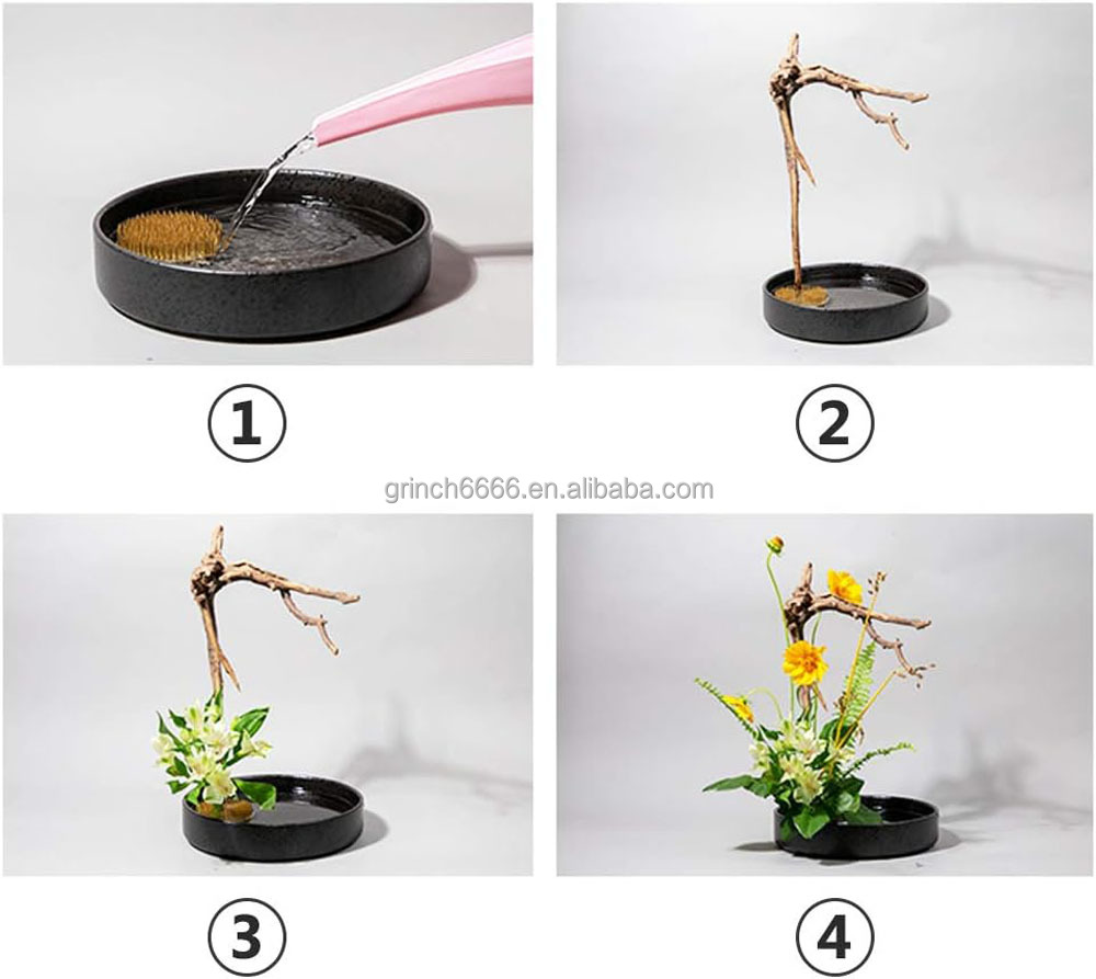 Kenzan Tondo 60mm Per Ikebana – Base Portafiori In Metallo, Resistente E Anti-graffio Per Composizioni Floreali Giapponesi