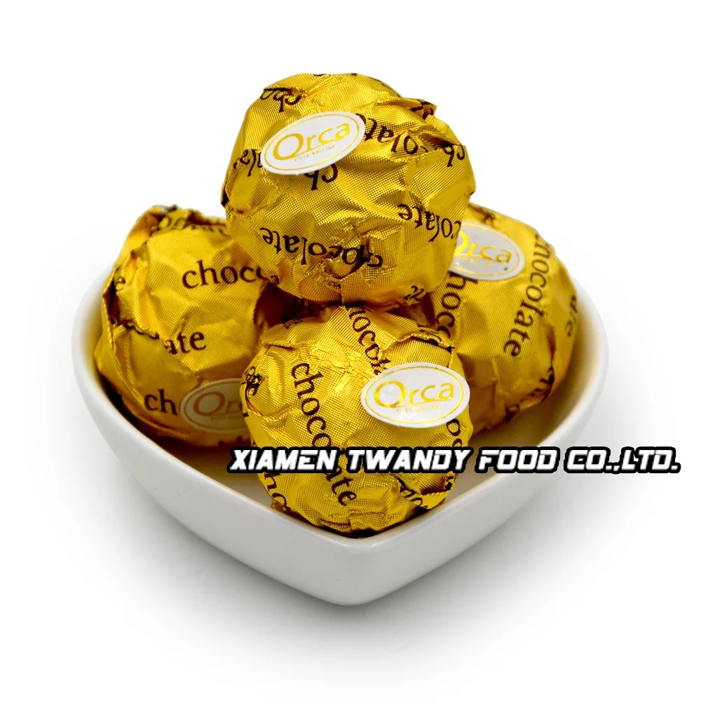Wholesale Custom Private Label Nut Compound Golden Chocolate Ball