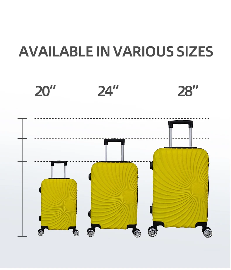 24 Inch Business Lightweight Durable Luggage Abs Universal Wheel ...