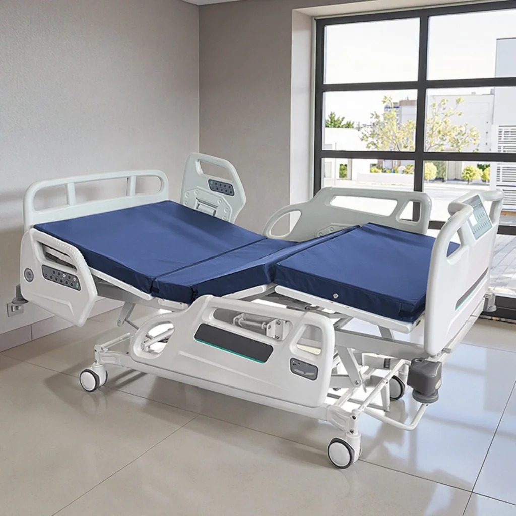 Sample Available - Advanced 4-Section Electric Hospital Bed with LINAK Motors Adjustable Medical ICU Bed 4