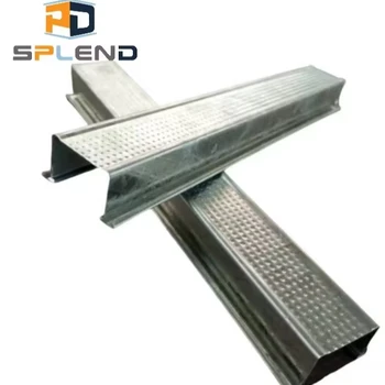 Modern Design Galvanized Steel Furring Channel Waterproof Home Ceiling Tiles Fireproof Grid Home Hotel Mall Apartment