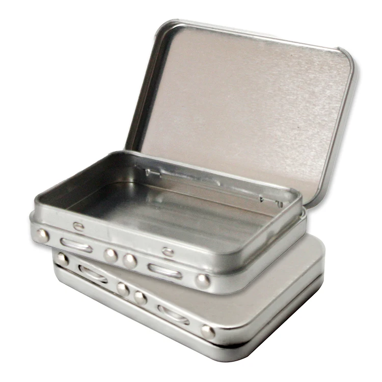 Wholesale Custom Mini Child Resistant Custom Tin Case Mini Metal Gift Tin Box