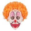 Horror Clown Mask with Red Nose