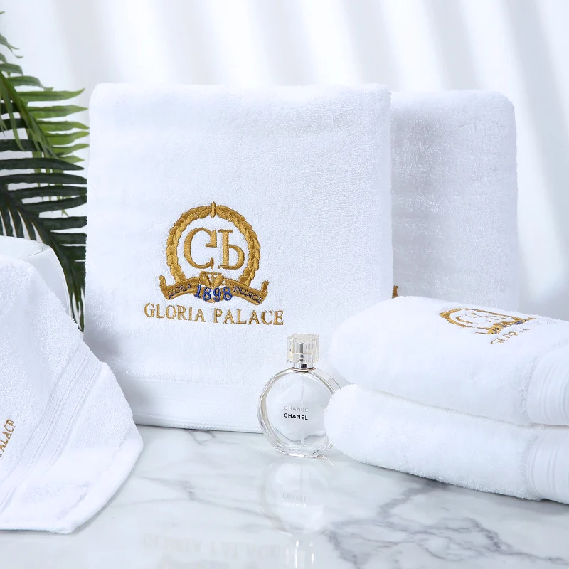 Embroidery Logo Hotel Towel Set Bath Towel - Buy Embroidery Logo Hotel Towel  Set Bath Towel Product on