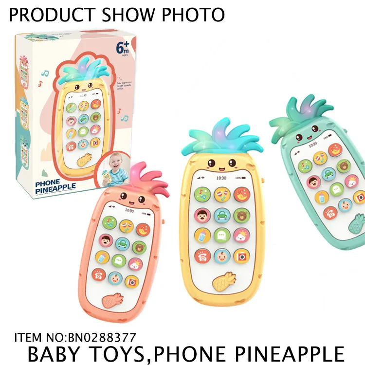 Форма ананаса для маленьких игрушки Прорезыватели для зубов детские музыкальные