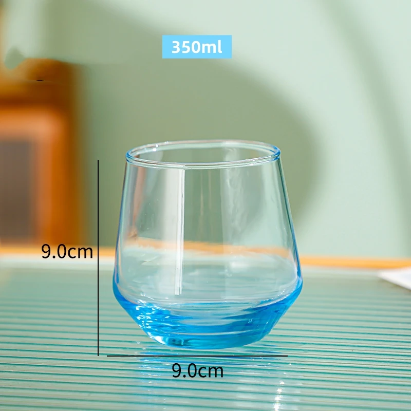 Custom Glass 200ml 300ml Clear Glass Water Bottle Juices Cups